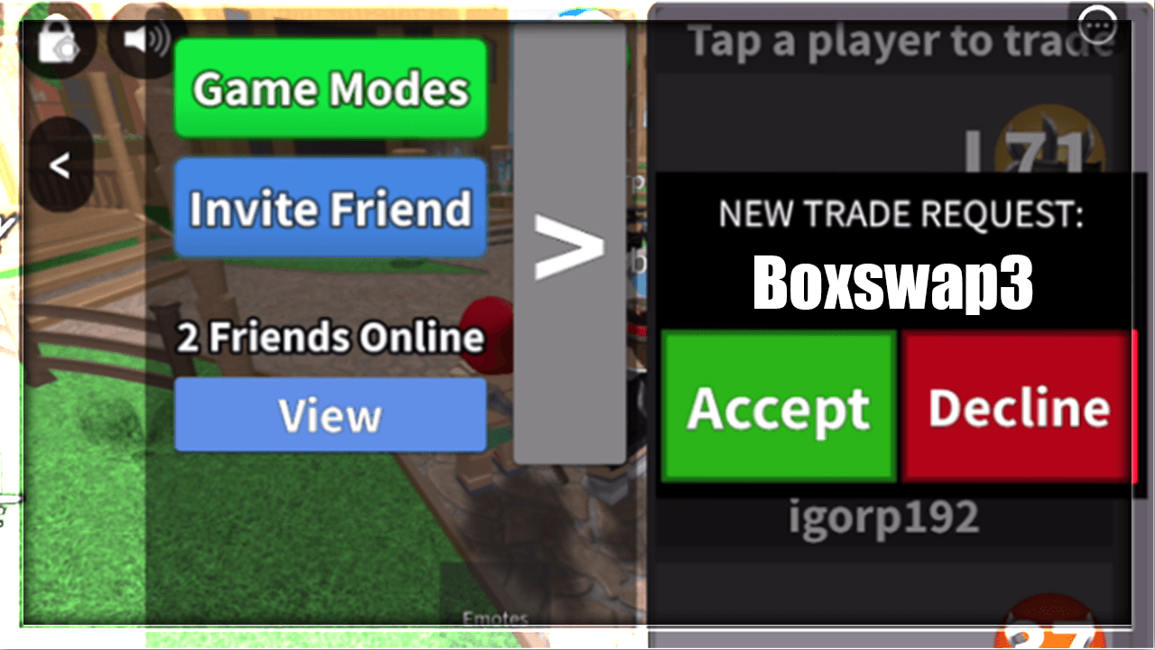 Accept a mobile MM2 trade